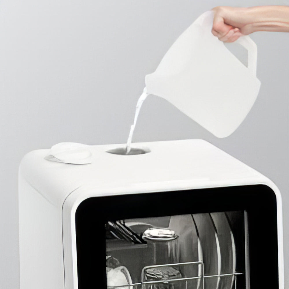 Portable Countertop Dishwasher with 5L Tank, 5 Wash Programs, 750W