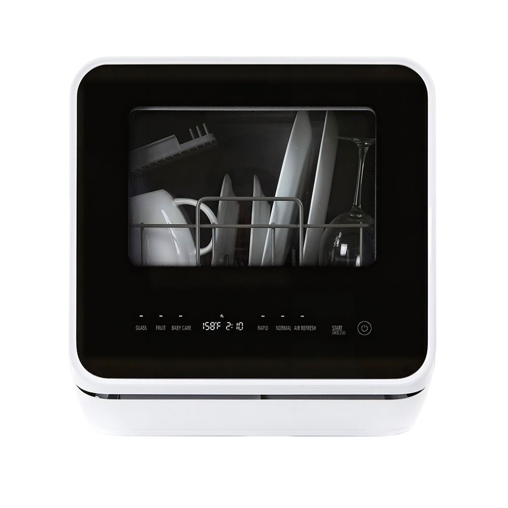 Portable Countertop Dishwasher with 5L Tank, 5 Wash Programs, 750W