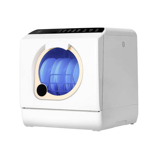 Portable Countertop Dishwasher with Built-in Water Tank, 5 Wash Cycles