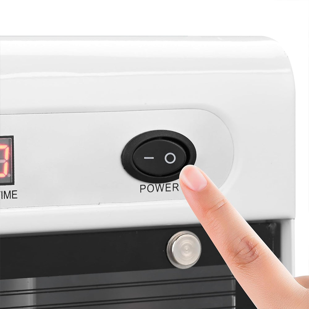 16L Electric Nail Tool Cleaning Cabinet with Blue Light & Timer