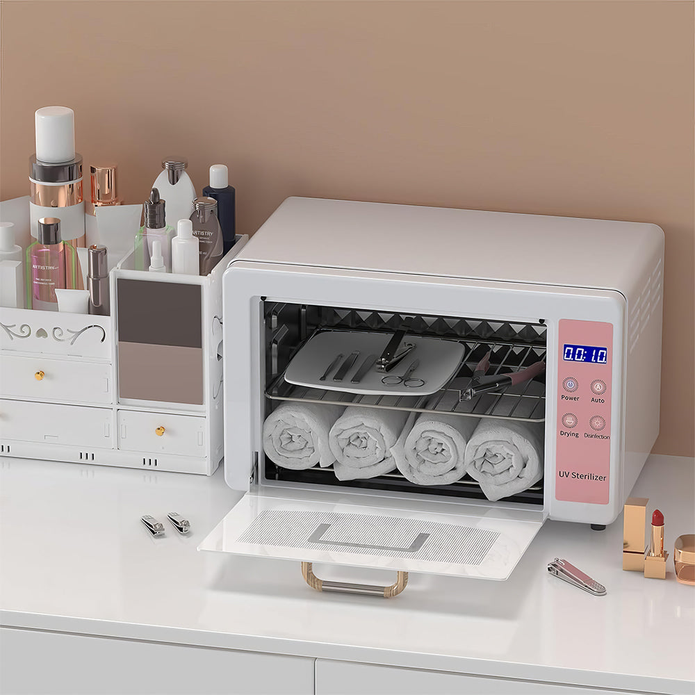 10L Hot Air Sterilizer for Esthetician, Nail Tool Cleaning Cabinet