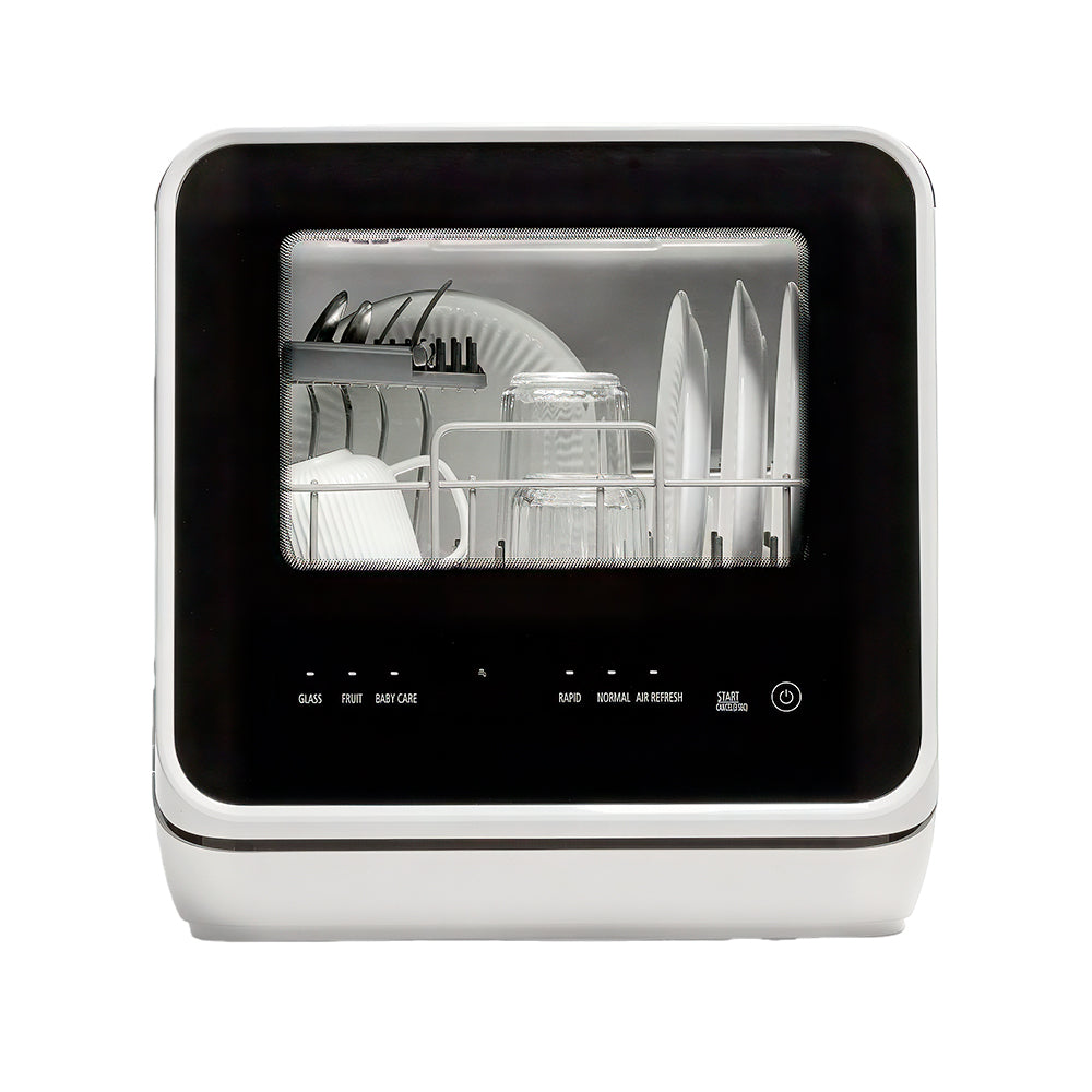 Portable Countertop Dishwasher with 5L Tank, 5 Wash Programs, 750W