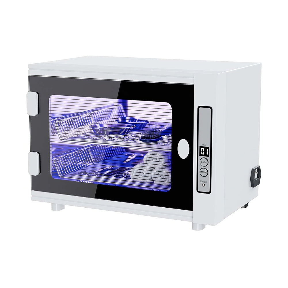 12L Nail Tool Cleaning Cabinet with UV Light, Multi-Functional Sanitizer Box