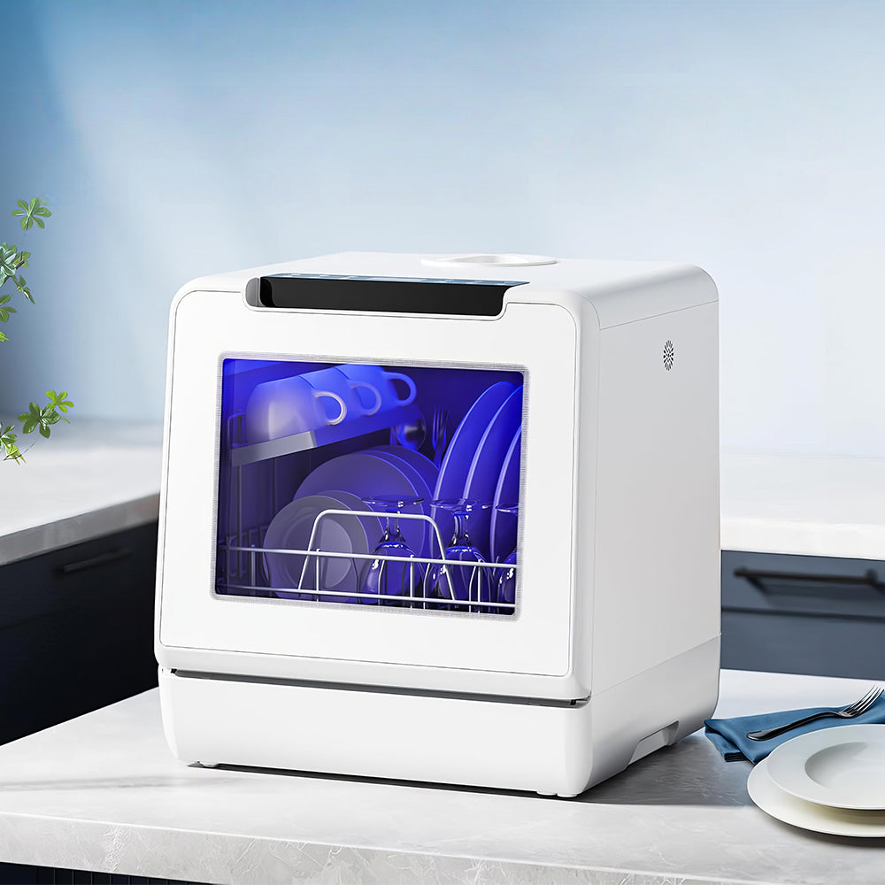 Portable Countertop Dishwasher, 8 Programs Mini Dishwasher with 5L Tank