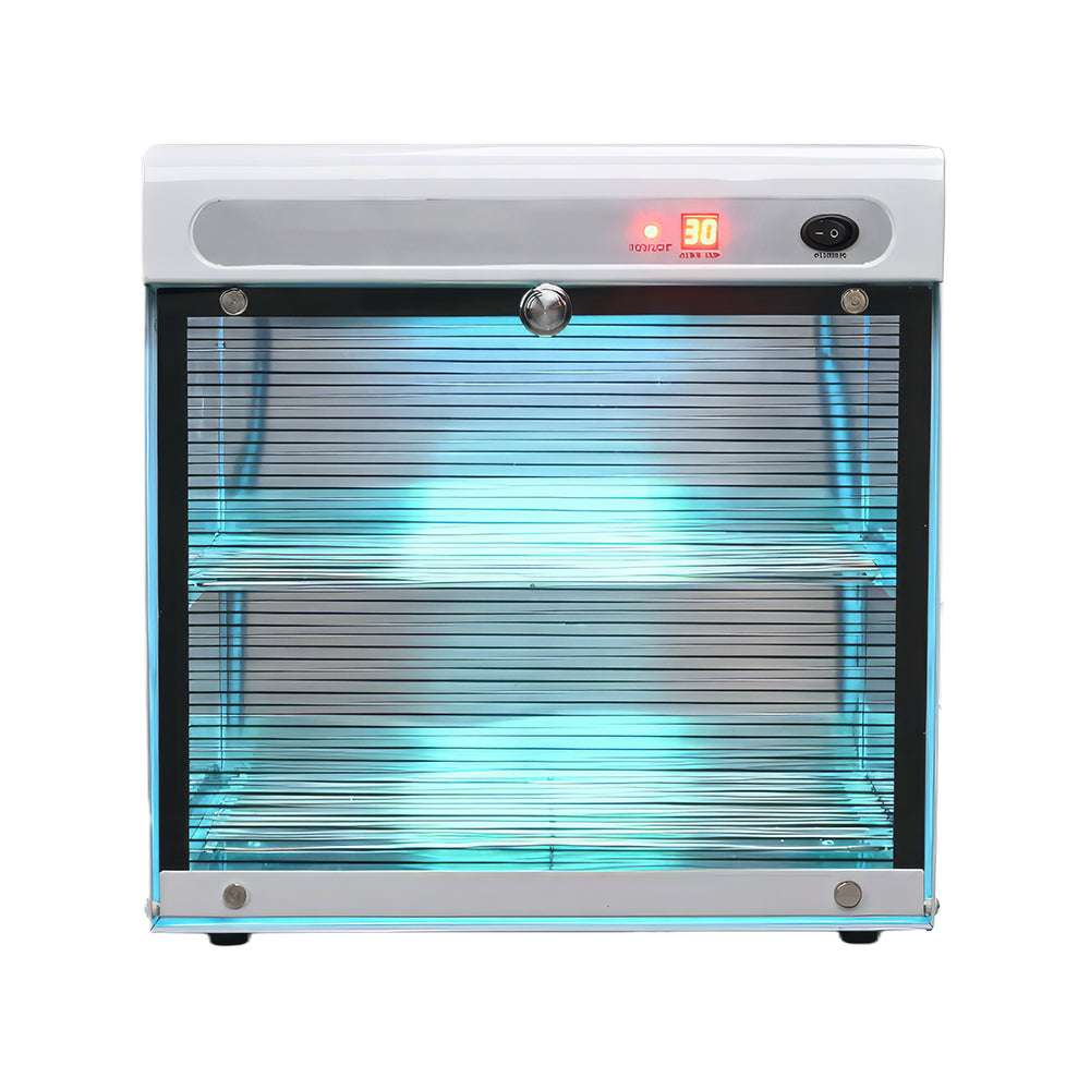 16L Electric Nail Tool Cleaning Cabinet with Blue Light & Timer