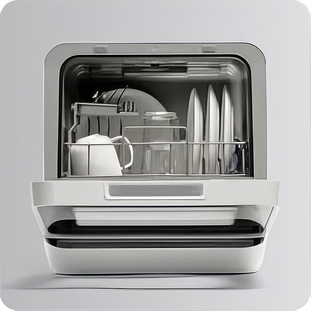 Portable Countertop Dishwasher with 5L Tank, 5 Wash Programs, 750W