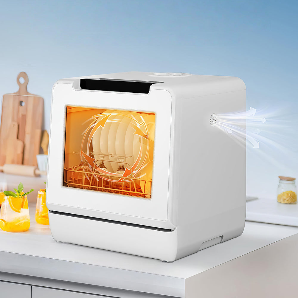 Portable Countertop Dishwasher, 8 Programs Mini Dishwasher with 5L Tank