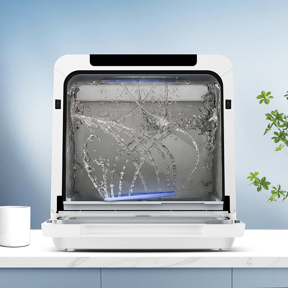 Portable Countertop Dishwasher, 8 Programs Mini Dishwasher with 5L Tank