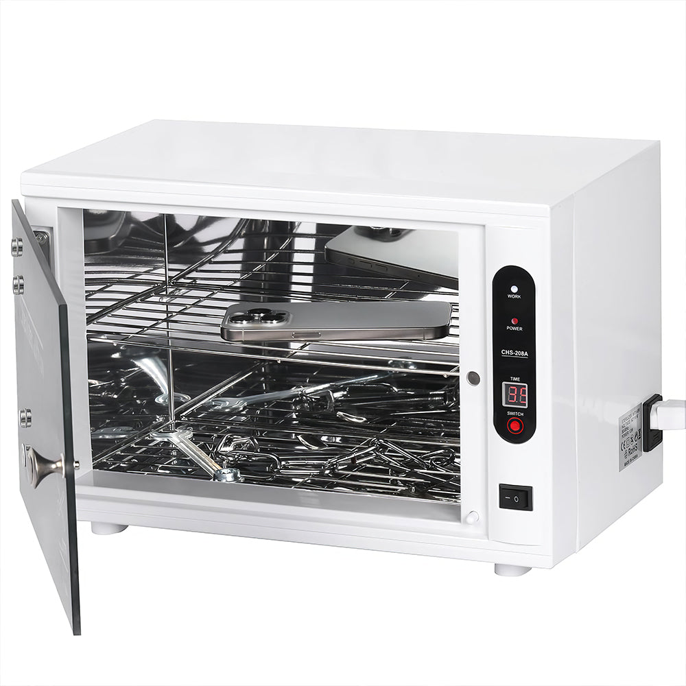 12L Nail Tool Cleaning Machine with UV Light, LED Timer & Replaceable Lamp